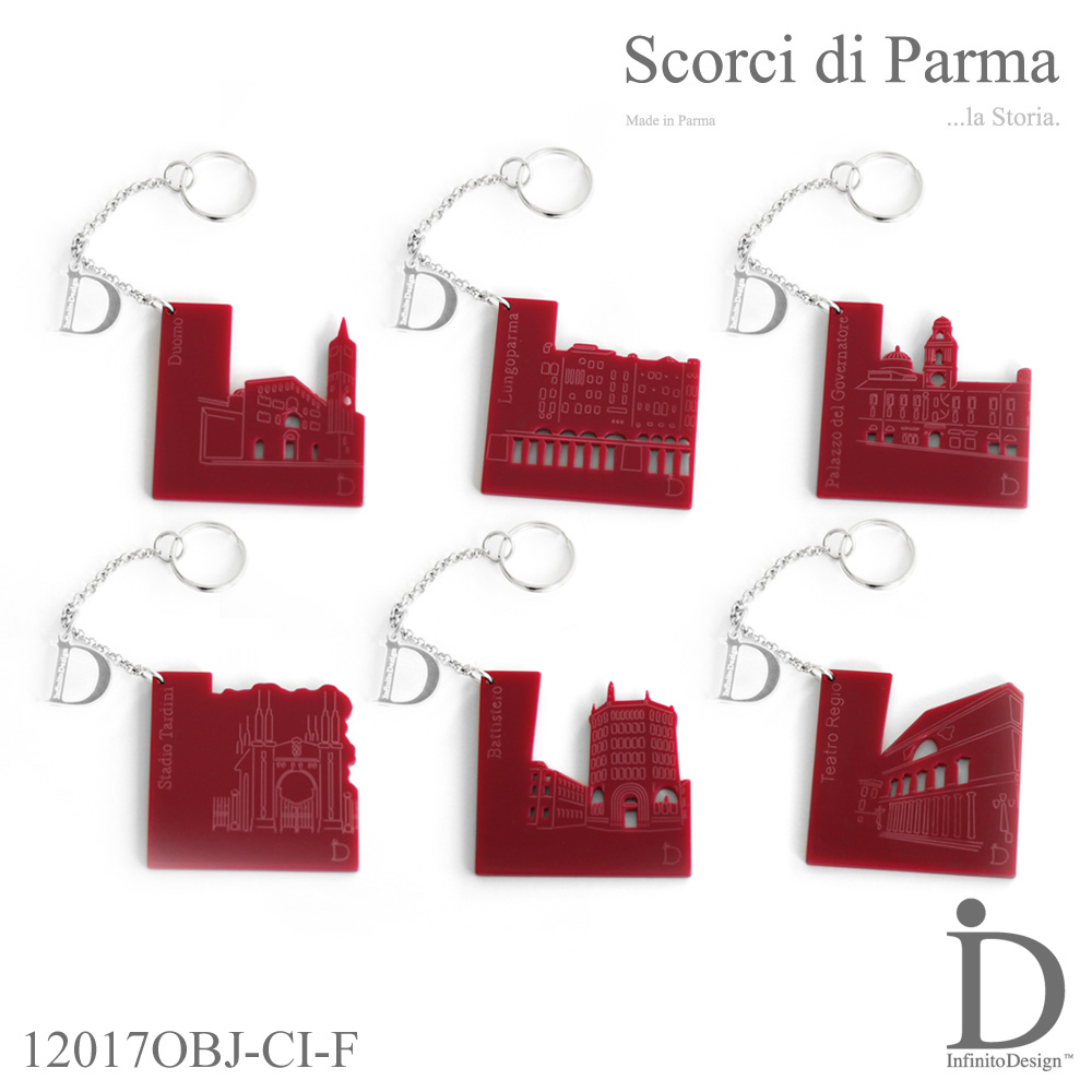 Parure Fucsia di Ciondoli Portachiave {Cofanetto}