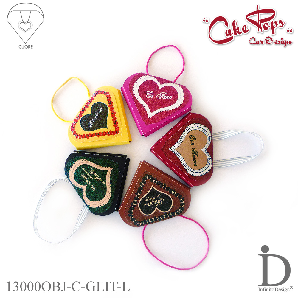 Cuore con Laccetto {Glitter}