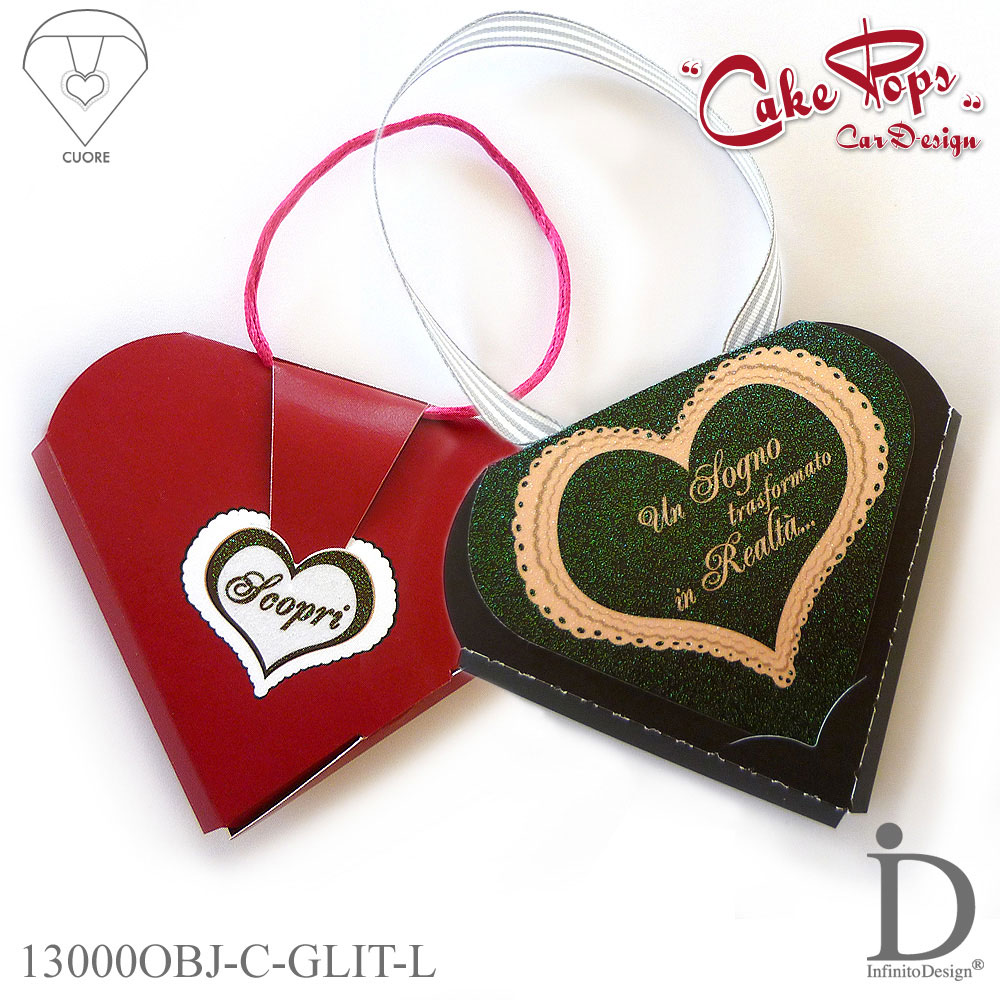 Cuore con Laccetto {Glitter} - immagine 2
