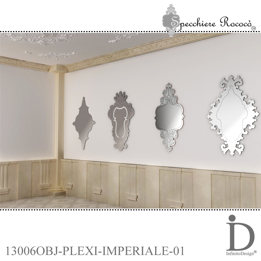 Specchiere Rococò - Imperiale Argento - immagine 3