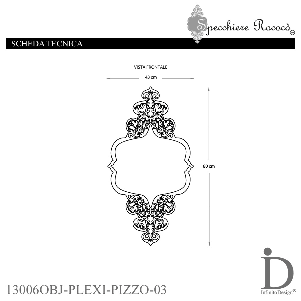 Specchiere Rococò - Pizzo Argento - immagine 5