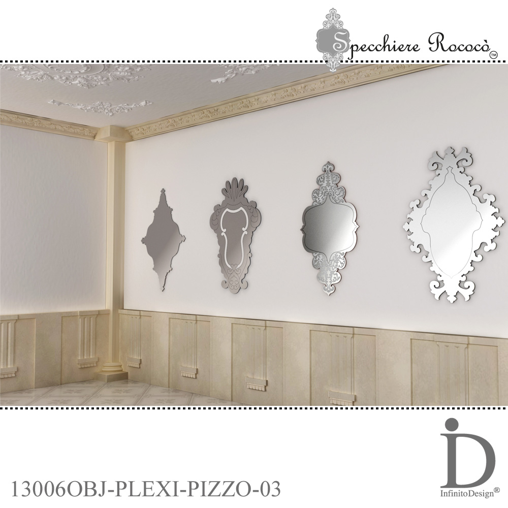 Specchiere Rococò - Pizzo Argento - immagine 3