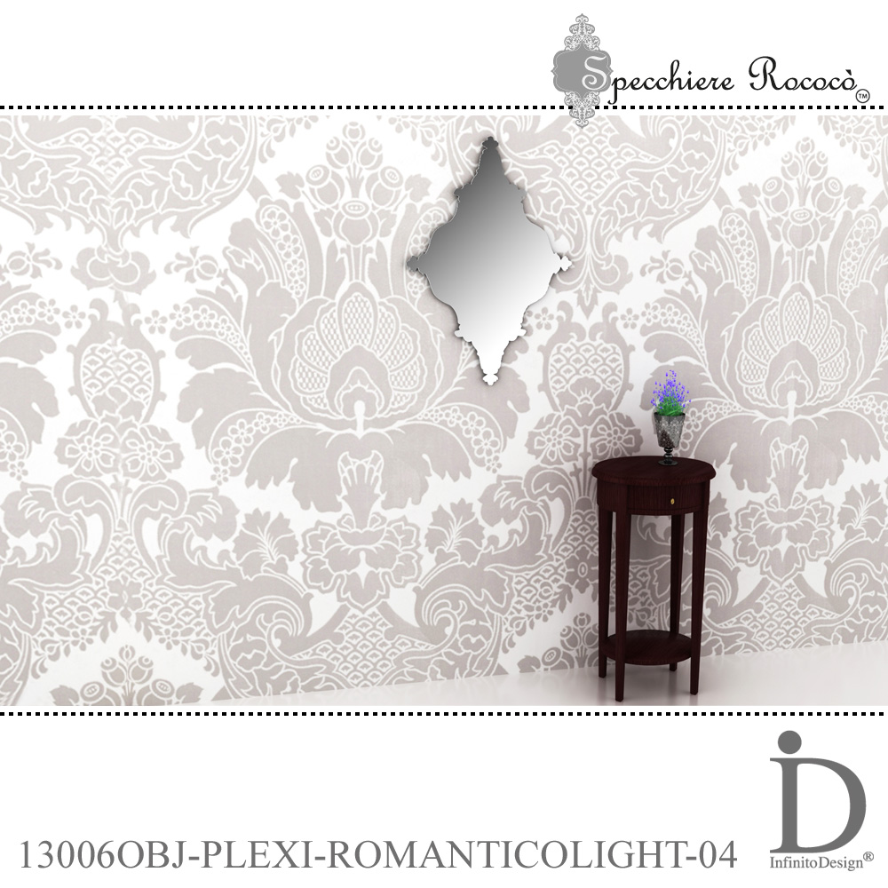 Specchiere Rococò - Romantico Light Argento - immagine 4