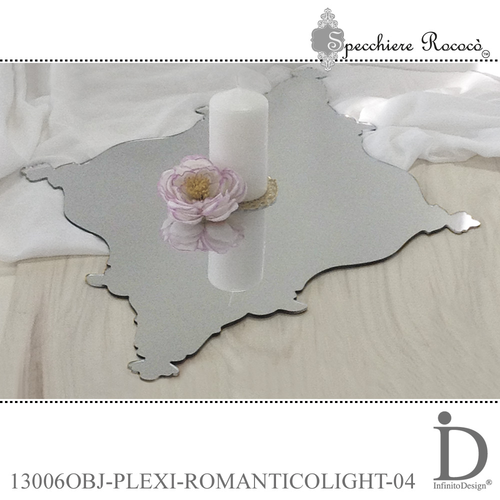 Specchiere Rococò - Romantico Light Argento - immagine 2