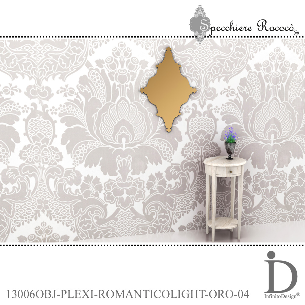 Specchiere Rococò - Romantico Light Oro - immagine 4