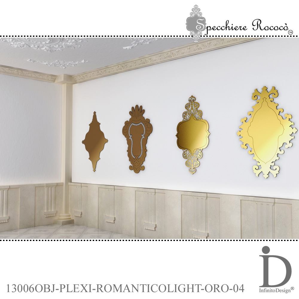 Specchiere Rococò - Romantico Light Oro - immagine 2