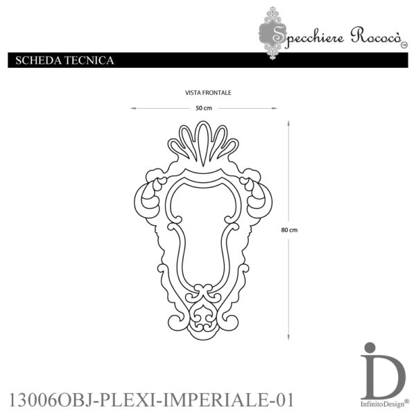 Specchiere Rococò - Imperiale Argento - immagine 5