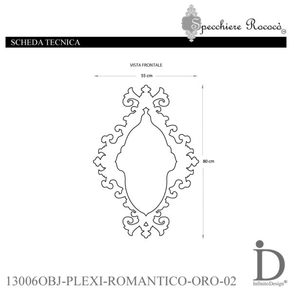 Specchiere Rococò - Romantico Oro - immagine 5