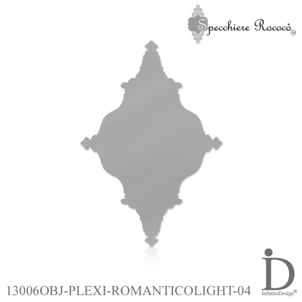 Specchiere Rococò - Romantico Light Argento