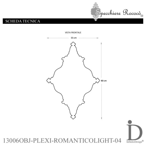 Specchiere Rococò - Romantico Light Argento - immagine 5