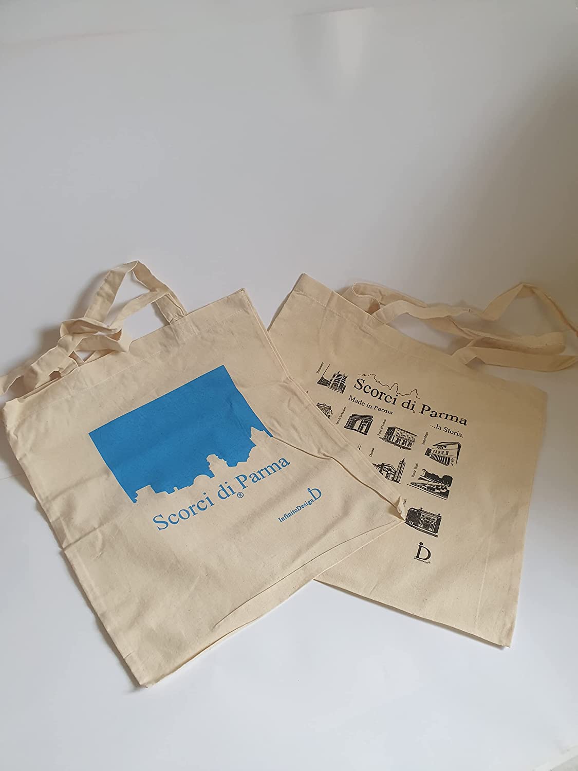 InfinitoDesign Shopper Cofanetto Azzurro - Collezione Scorci di Parma - immagine 4