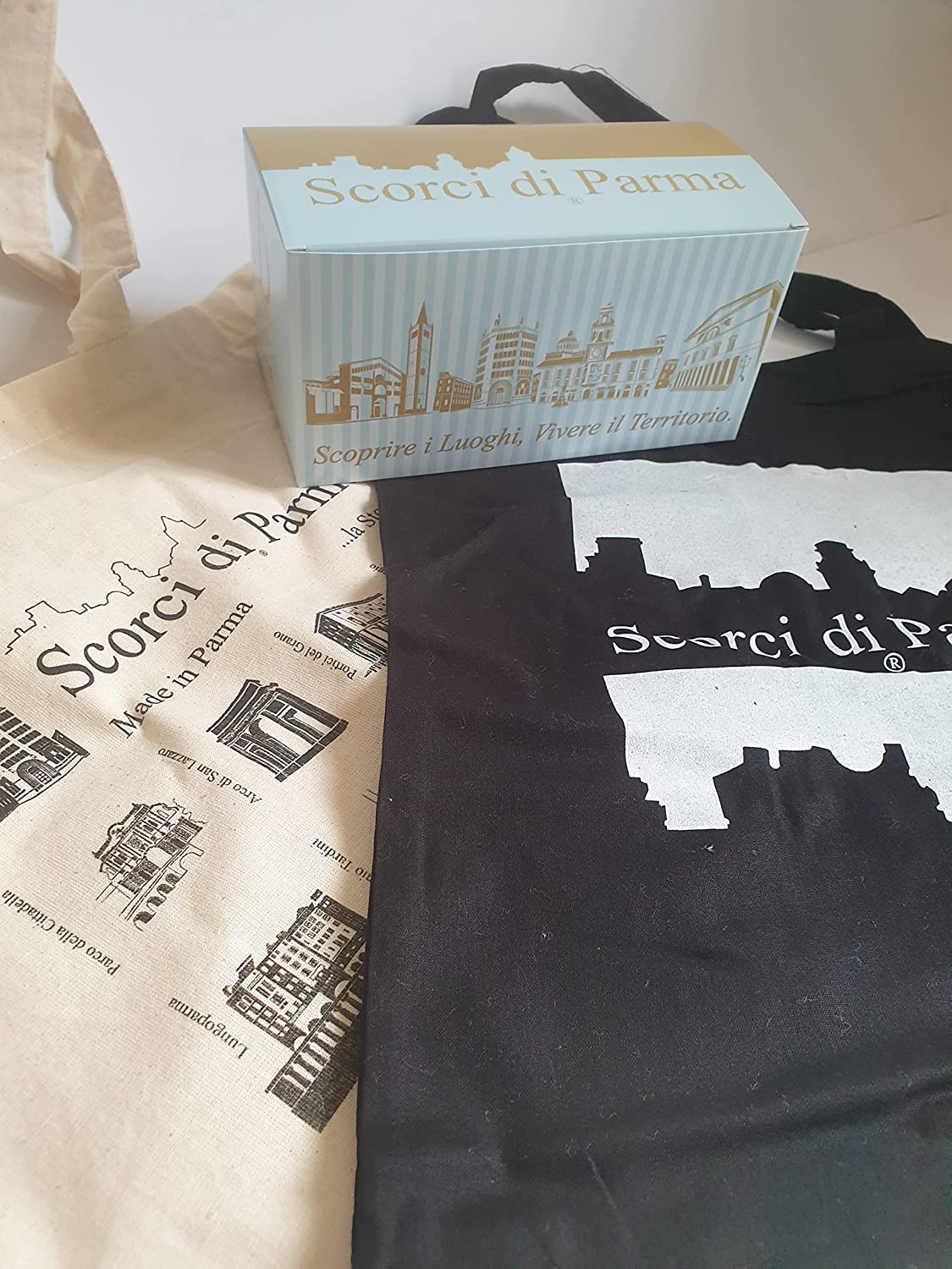 InfinitoDesign Shopper Cofanetto Nero - Collezione Scorci di Parma - immagine 7